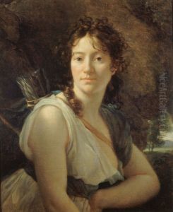 Portrait de Mademoiselle Duchesnois (1777-1835), societaire de la Comedie-Francaise, dans le role de Didon