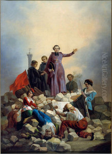 Monseigneur Affre sur la barricade, faubourg Saint-Antoine le 26 juin 1848 Monseigneur Affre sur la barricade, faubourg Saint-Antoine le 26 juin 1848