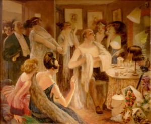 Les admiratrices (Lucien Guitry dans sa loge)