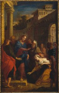 Le Christ et l'Hemorroisse by Louis De Boullogne