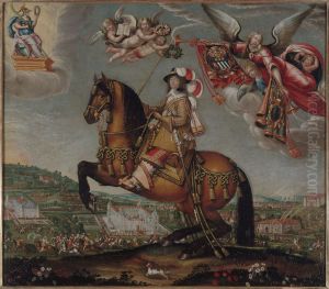 Portrait equestre d'Alberte Barbe d'Ernecourt, dame de Saint-Balmont (1607-1660) Portrait equestre d'Alberte Barbe d'Ernecourt, dame de Saint-Balmont (1607-1660)