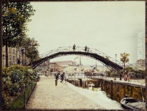 Le Canal Saint-Martin by Marie-Francois Firmin-Girard