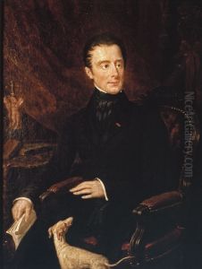 Portrait d'Alphonse de Lamartine (1790-1869), poete et homme politique