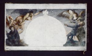 Esquisse pour la peinture du monument aux morts de la guerre de 1870 au lycee Chaptal