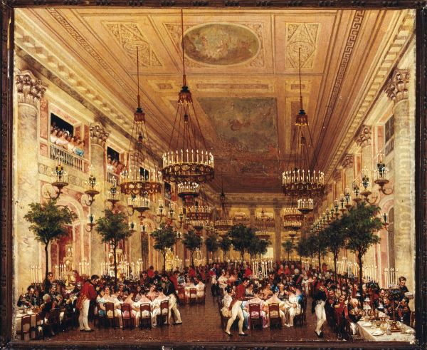 Banquet a l'occasion du mariage de Leopold 1er de Belgique et de la princesse Louise d'Orleans - view 1