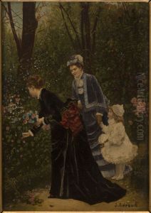 Au jardin by Marie-Francois Firmin-Girard