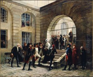 Marie-Antoinette sortant de la Conciergerie, le 16 octobre 1793 by Georges Cain