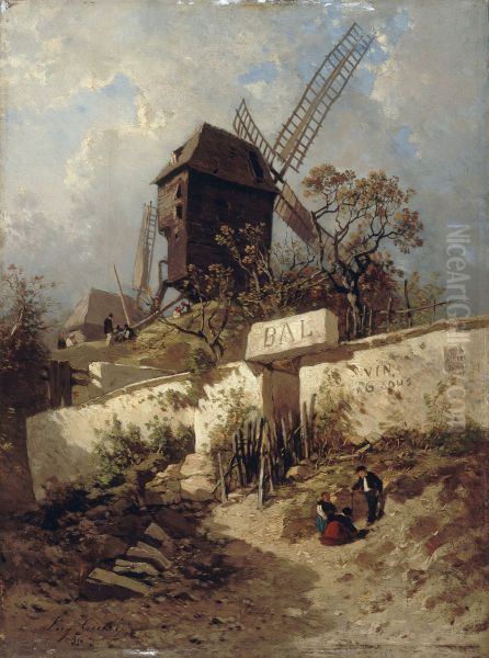 Le Moulin de la Galette a Montmartre - view 1