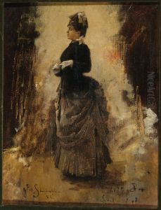 Femme retirant un gant by Jean-Paul Sinibaldi