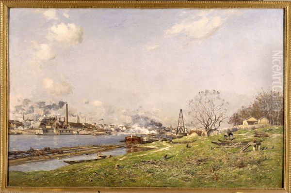 La Seine a Conflans-Charenton - view 1