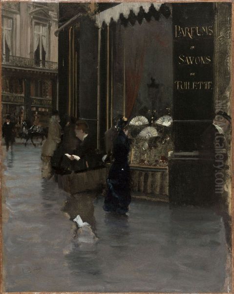 La parfumerie Violet, a l'angle du boulevard des Capucines et de la rue Scribe - view 1