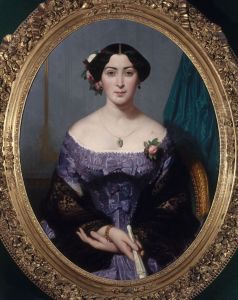 Alice Ozy (1820-1893), artiste dramatique by Eugene Emmanuel Amaury Duval