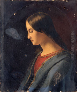 Tete de femme (la Vierge ?)