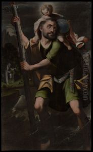 Saint Christopher by Melchor Perez de Holguin