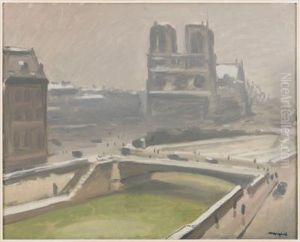 Notre-Dame de Paris sous la neige by Albert Marquet