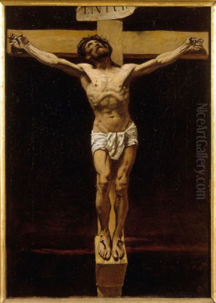 Christ on the Cross, sketch for the courtroom of the Cour des Assises of the Palais de Justice in Paris by Leon Bonnat