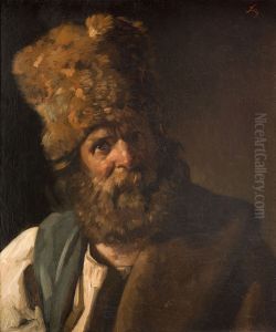 Portrait de Charles Jacques a son retour du service militaire by Philippe-Auguste Jeanron