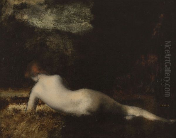 Nymphe couchee - view 1