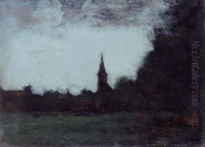 Paysage d'Alsace, le clocher de Bernwiller