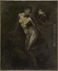 Femme nue (etude) by Jean-Baptiste Carpeaux