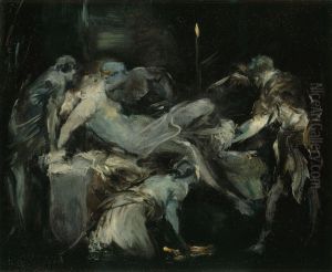 Scene d'accouchement by Jean-Baptiste Carpeaux
