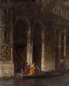 La sortie du Palais des Doges sous le pont des Soupirs