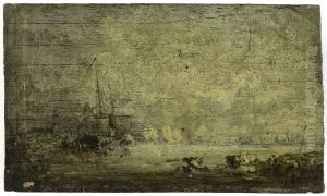 Anvers, marine by Felix Ziem