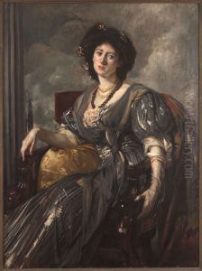 Portrait de Lady Michelham by Jacques-Emile Blanche