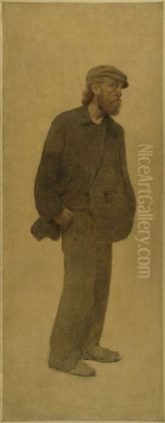 La Bouchee de pain : homme de trois-quarts coiffe d'une casquette, mains dans les poches - view 1
