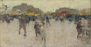 Fete de la place du Trone, Paris by Francois-Joseph Luigi Loir