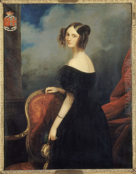 Portrait de la duchesse de Valencay, comtesse de Talleyrand-Perigord. - view 1