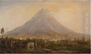 Vista Del Popocatepetl Desde Cholula