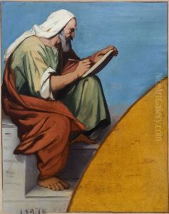 Esquisse pour l'eglise Saint-Jacques-Saint-Christophe de la Villette : Isaie by Jean-Francois Bremond