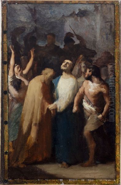 Esquisse pour l'eglise Saint-Jacques-Saint-Christophe de la Villette : Martyre de Saint-Jacques - view 1