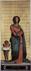 Esquisse pour l'eglise Saint-Jacques-Saint-Christophe de la Villette : La Justice