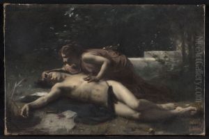 Pyrame et Thisbe by Francois-Alfred Delobbe