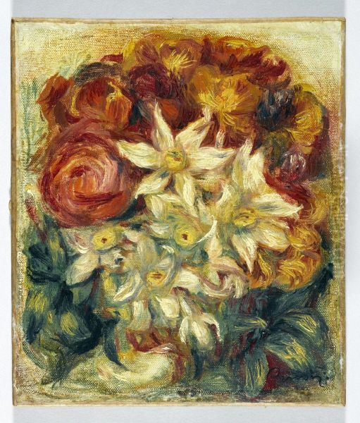 Bouquet de narcisses et de roses - view 1