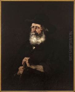 Portrait d'un vieillard by Augustin Theodule Ribot
