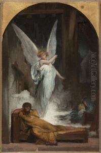 Esquisse pour l'eglise de la Trinite : Le songe de Saint-Joseph by Eugene Romain Thirion