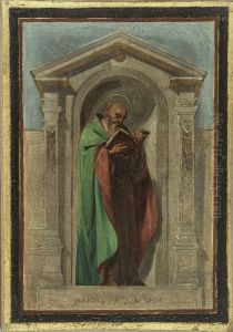 Esquisse pour l'eglise Notre-Dame-de-Bonne-Nouvelle : Saint Joachim Esquisse pour l'eglise Notre-Dame-de-Bonne-Nouvelle : Saint Joachim