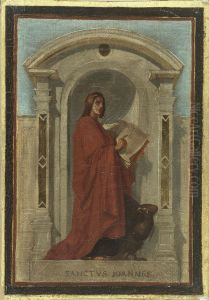 Esquisse pour l'eglise Notre-Dame-de-Bonne-Nouvelle : Saint Jean by Nicolas-Auguste Hesse