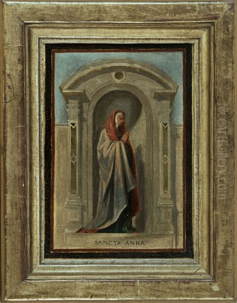 Esquisse pour l'eglise Notre-Dame-de-Bonne-Nouvelle : Sainte Anne - view 1
