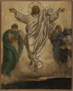 Esquisse pour l'eglise de Dugny : La Transfiguration : La Resurrection du Christ by Camille-Felix Bellanger