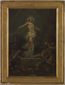 Esquisse pour l'eglise de Saint-Pierre-Saint-Paul de Montreuil-sous-Bois : La Resurrection de Jesus Christ by Paul Philippoteaux