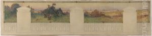 Esquisse pour la salle des fetes de la mairie de Vanves : Pax. by Henri Gaston Darien