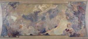Esquisse pour le Petit Palais, galerie sud : La musique fantastique by Alfred Philippe Roll