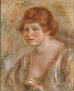 Jeune femme a la rose
