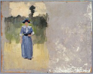 Etude de personnage (Le cours La Reine) by Jules Ernest Renoux