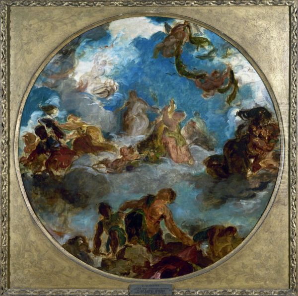 Sketch for Peace Descends to Earth - view 1