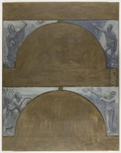 Les saisons, esquisse pour l'Hotel de Ville de Paris by Pierre Puvis de Chavannes